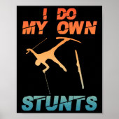 Funny Nordic Mountain Skiing Art For Men Women Ski Poster (Voorkant)