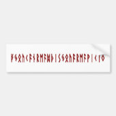 Funny Nordic Rune Bumpersticker (Voorkant)