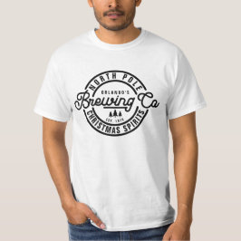 Funny North Pole Brewing Co kerstkrits T-shirt