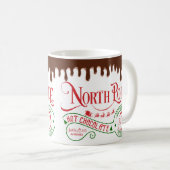 Funny North Pole Hot Chocolate met kerst Koffiemok (Voorkant rechts)