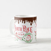 Funny North Pole Hot Chocolate met kerst Koffiemok (Voorkant links)