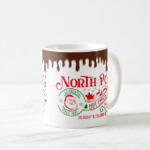 Funny North Pole Hot Chocolate met kerst Koffiemok (Voorkant rechts)