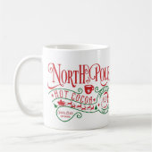 Funny North Pole Hot Chocolate met kerst Koffiemok (Links)