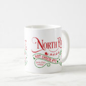 Funny North Pole Hot Chocolate met kerst Koffiemok (Voorkant rechts)