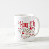 Funny North Pole Hot Chocolate met kerst Koffiemok (Voorkant rechts)