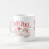 Funny North Pole Hot Chocolate met kerst Koffiemok (Voorkant links)