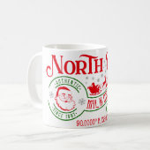 Funny North Pole Hot Chocolate met kerst Koffiemok (Voorkant links)