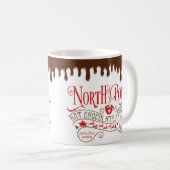 Funny North Pole Hot Chocolate met kerst Koffiemok (Voorkant rechts)