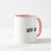 Funny Norwegian Phrase UFF-DA Coffee Mok (Voorkant rechts)
