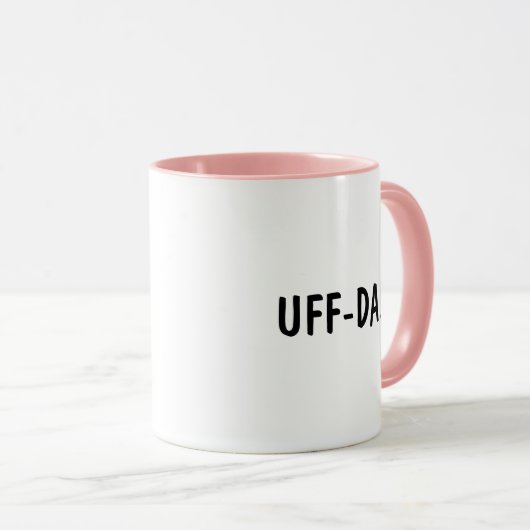 Funny Norwegian Phrase UFF-DA Coffee Mok (Voorkant rechts)