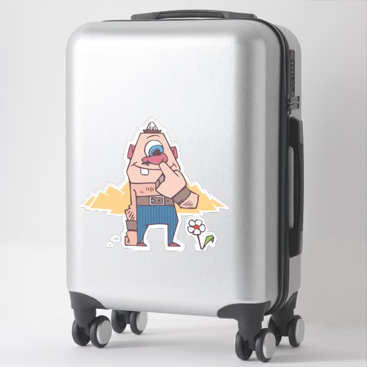 FUNNY NOSE PICKER GUY CAR DECAL STICKER (Koffer)