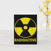 Funny Nostalgic Radioactive Nuclear War Sy Kaart (Gele Bloem)