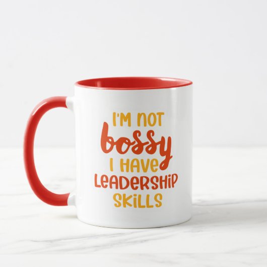 Funny not Bossy Leadership Skills Co-Worker Quote Mok (Links)