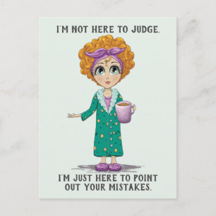 Funny not here to rechter briefkaart