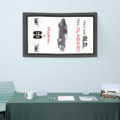 Funny not Old Classic Car 60th Birthday Spandoek (Beurs)