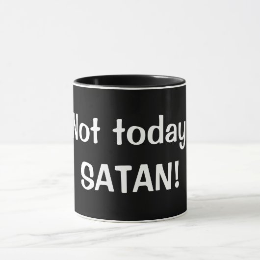 Funny "Not Today, SATAN" Coffee Mok - GREAT GIFT (Midden)