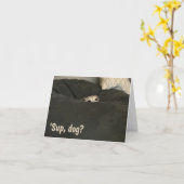 Funny Note Card for Those Who Love Dogs Kaart (Gele Bloem)