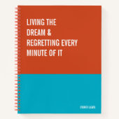 Funny Notebook, Humorous Writing Pad Journal, Note Notitieboek (Voorkant)