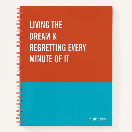 Funny Notebook, Humorous Writing Pad Journal, Note Notitieboek (Voorkant)