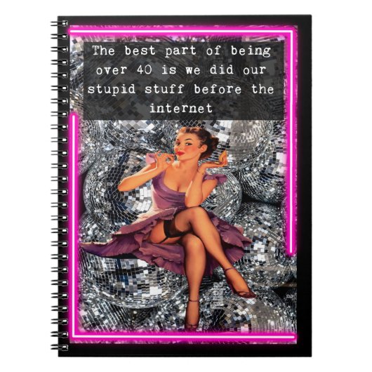 Funny Notebook Journal Best Friend Gift "40" Notitieboek (Voorkant)