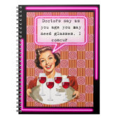 Funny Notebook Journal Best Friend Gift "Glasses" Notitieboek (Voorkant)