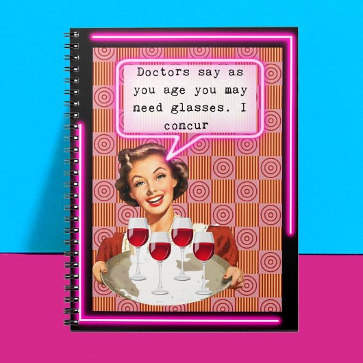 Funny Notebook Journal Best Friend Gift "Glasses" Notitieboek