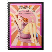 Funny Notebook Journal Best Friend Gift "Martinis" Notitieboek (Voorkant)