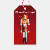 Funny Notenkraker King Cartoon Cadeaulabel (Voorkant)