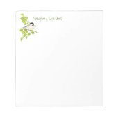 Funny Notes van Cute Chick, Chickadee, bird Notitieblok (Voorkant)