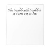 Funny notitieblokken cadeau voor kantoor humor uni (Voorkant)