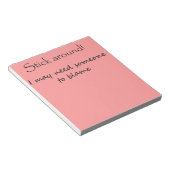 Funny notitieblokken cadeau voor kantoor humor uni (Schuin)