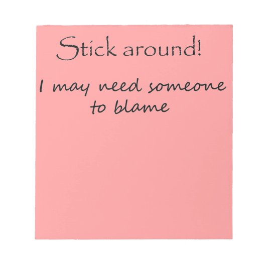 Funny notitieblokken cadeau voor kantoor humor uni (Voorkant)