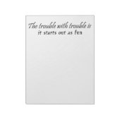 Funny notitieblokken cadeau voor kantoor humor uni (Linkerzijde)