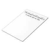 Funny notitieblokken cadeau voor kantoor humor uni (Schuin)