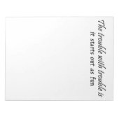 Funny notitieblokken cadeau voor kantoor humor uni (Voorkant)