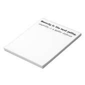 Funny notitieblokken cadeau voor kantoor humor uni (Linkerzijde)