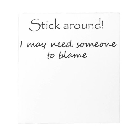 Funny notitieblokken cadeau voor kantoor humor uni (Voorkant)