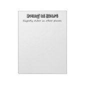 Funny notitieblokken cadeaus voor humor van ouderd (Linkerzijde)