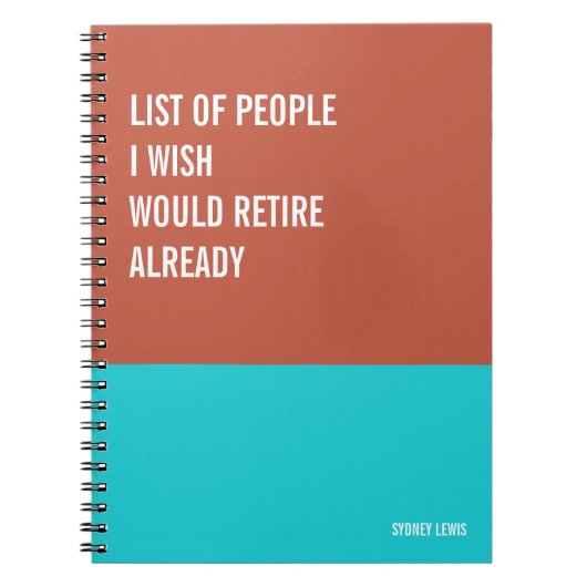 Funny Notitieboek, Humoureus Writers Pad Journal,  Notitieboek (Voorkant)