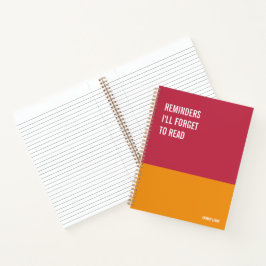 Funny Notitieboek, Humoureus Writers Pad Journal,  Notitieboek