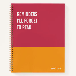 Funny Notitieboek, Humoureus Writers Pad Journal,  Notitieboek