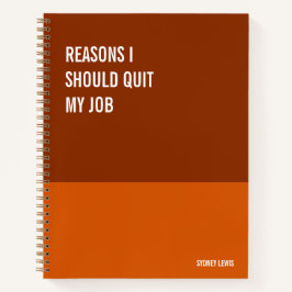 Funny Notitieboek, Humoureus Writers Pad Journal,  Notitieboek