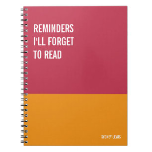 Funny Notitieboek, Humoureus Writers Pad Journal,  Notitieboek