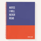 Funny Notitieboek, Humoureus Writers Pad Journal,  Notitieboek (Voorkant)