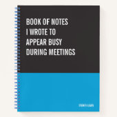 Funny Notitieboek, Humoureus Writers Pad Journal,  Notitieboek (Voorkant)