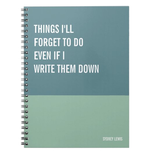 Funny Notitieboek, Humoureus Writers Pad Journal,  Notitieboek (Voorkant)