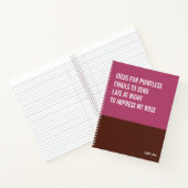 Funny Notitieboek, Snarky Writing Pad Journal, Not Notitieboek (Binnen)