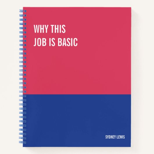 Funny Notitieboek, Snarky Writing Pad Journal, Not Notitieboek (Voorkant)