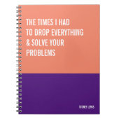 Funny Notitieboek, Snarky Writing Pad Journal, Not Notitieboek (Voorkant)