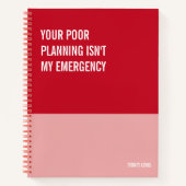 Funny Notitieboek, Snarky Writing Pad Journal, Not Notitieboek (Voorkant)